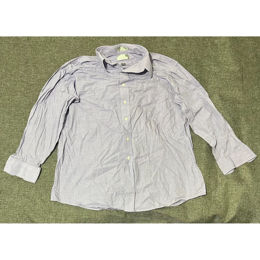 Stafford Men's 17 33 Men's Purple Long Sleeve Shirt‎